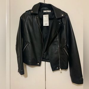 Mango leather jacket